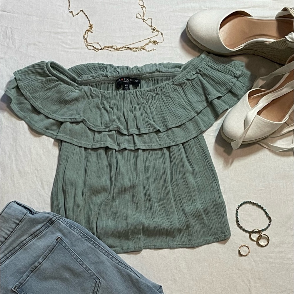 Teal Sleeveless Crop Top
